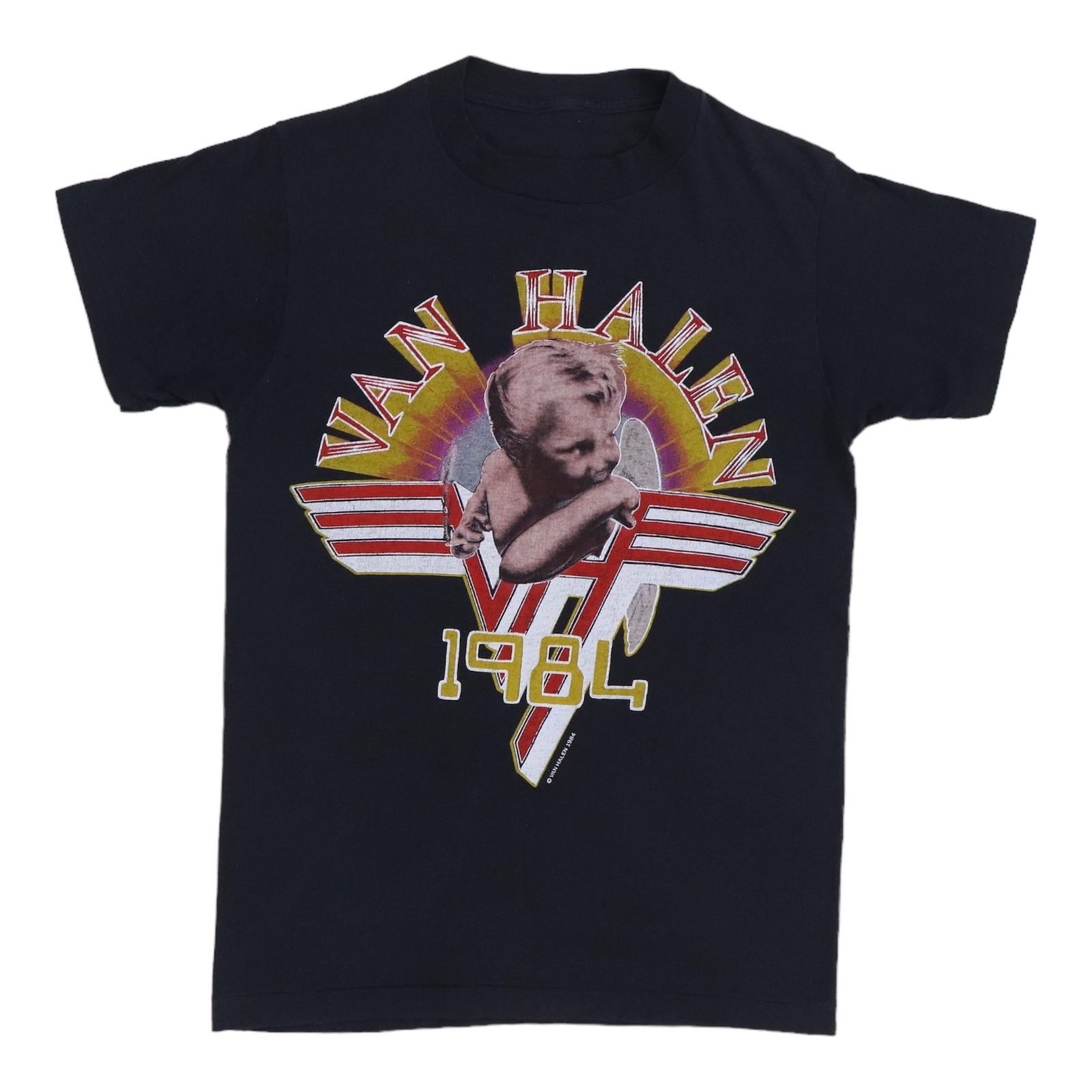 Vintage 1984 Van Halen Tour Shirt, 80s Vintage Rock Band Shirt