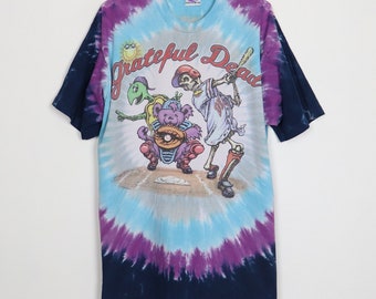 Vintage 1994 grateful dead steal your base liquid blue tie dye shirt