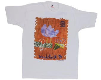 Vintage 1994 Woodstock Authentic Pepsi Festival Souvenir T Shirt