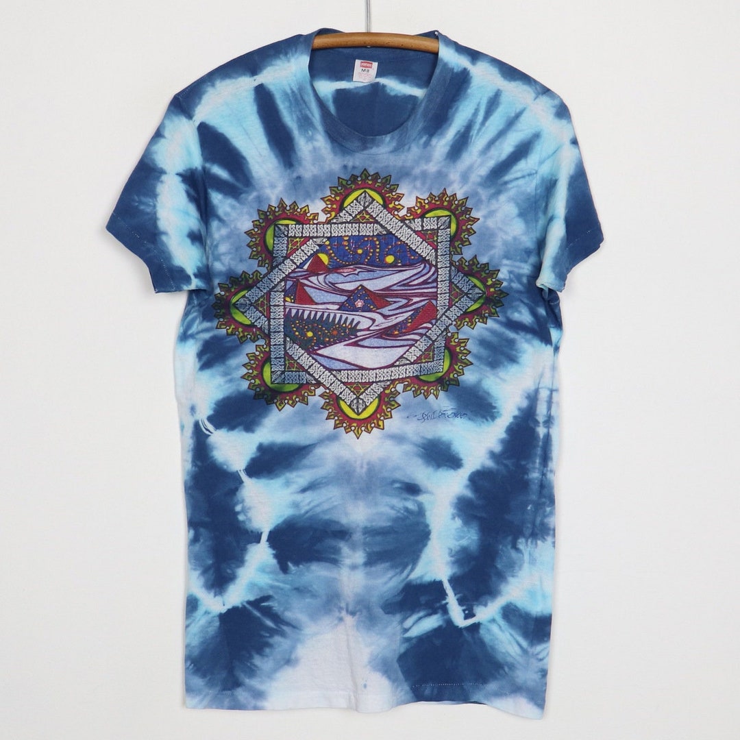◆LEE◆ Twitch embroidery logo short sleeve dyeing man to ma Vintage 1980s Phillip Brown Tie Dye Shirt - Etsy