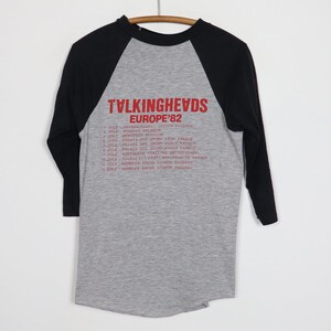 vintage 1982 Talking Heads European Tour Jersey Shirt Size: Medium