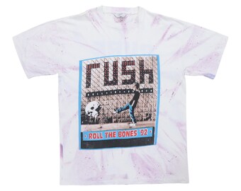 Vintage 1992 Rush Roll the Bones Pure Fuckin Rock Concert Shirt