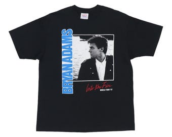 vintage 1987 Bryan Adams Into The Fire World Tour Shirt