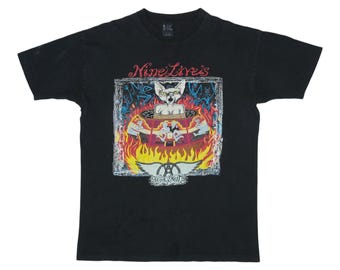 vintage 1997 Aerosmith Nine Lives Tour Shirt