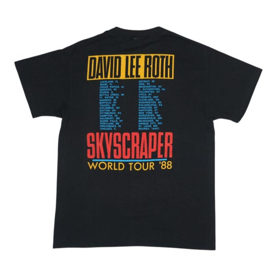 Vintage 1988 David Lee Roth Skyscraper Tour Shirt, 80s Vintage