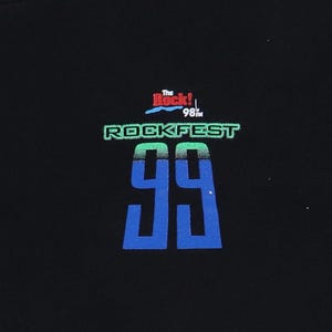 vintage 1999 Rockfest Kansas City 98.9 The Rock Concert Shirt imagem 3