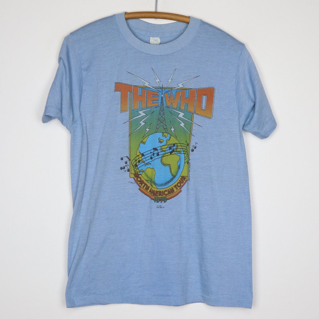 The Who Shirt Vintage tshirt 1979 American Tour Concert tee | Etsy