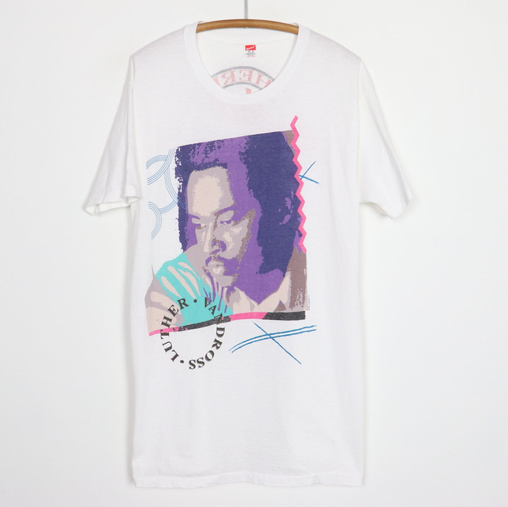 vintage 1990 Luther Vandross Here & Now World Tour Shirt
