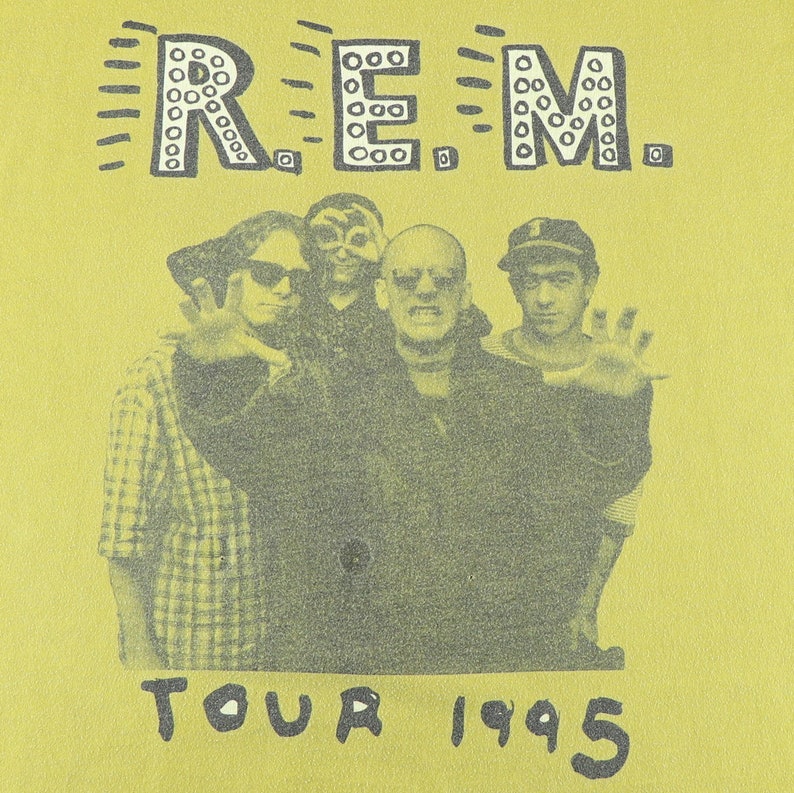 Vintage 1995 REM Monster Tour Shirt Etsy