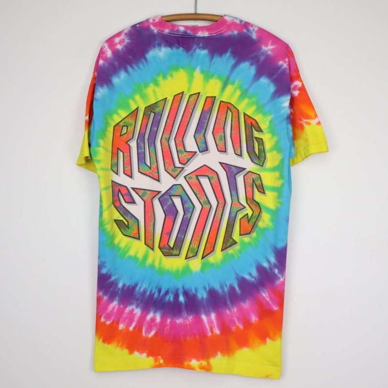 rolling stones tie dye crew neck