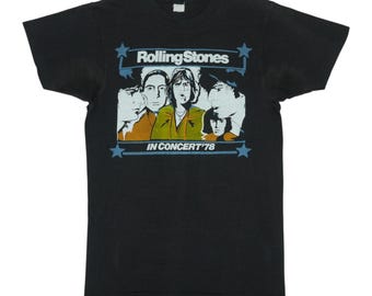 Vintage 1978 Rolling Stones Tour of America T-shirt - Etsy