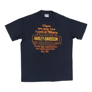 vintage 1980s Harley Davidson Two Types Of Bikers Shirt