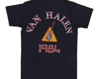 Vintage 1984 Van Halen Tour Shirt, 80s Vintage Rock Band Shirt