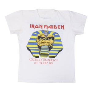 ヴィンテージ 80 年代 IRON MAIDEN Powerslave 1984 World