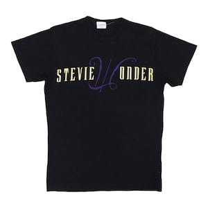 STEVIE WONDER Tour T Shirt 1986 in Square Circle Vintage Original