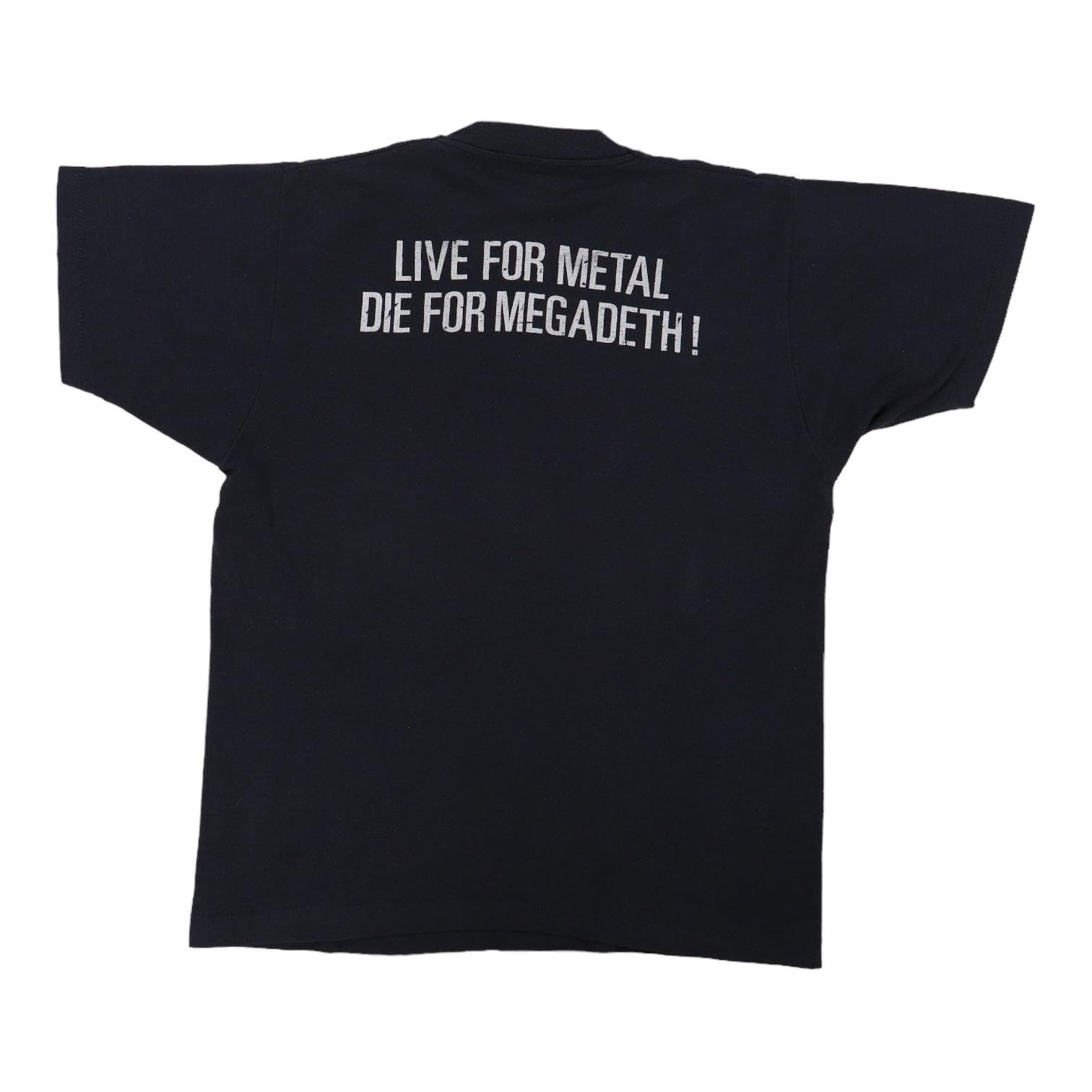 Vintage 1980s Megadeth Live for Metal Die for Megadeth Shirt - Etsy