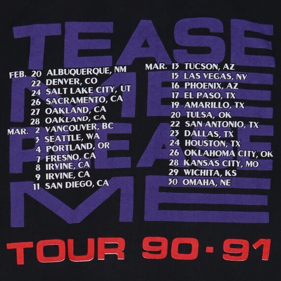 Vintage 1990 Scorpions Tease Me Please Me Tour Shirt - Etsy