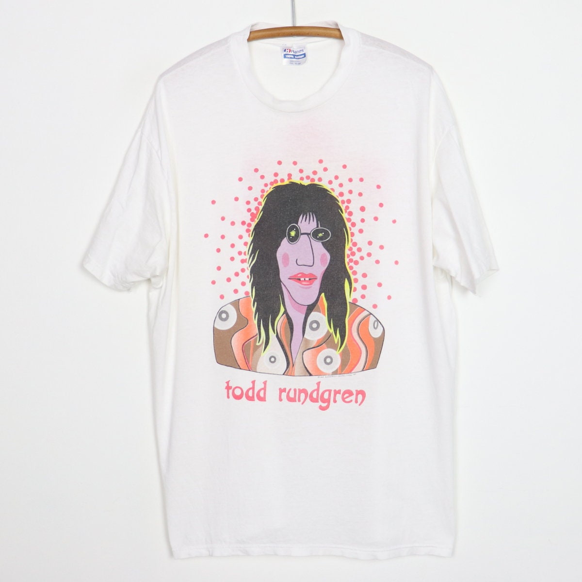 Abbigliamento Abbigliamento genere neutro per adulti Top e magliette vintage 1989 Todd Rundgren Almost Human Tour Shirt 