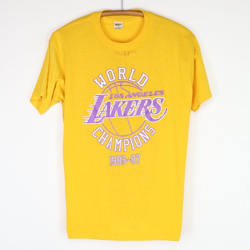 Vintage 1987 Los Angeles Lakers World Champions Shirt - Etsy