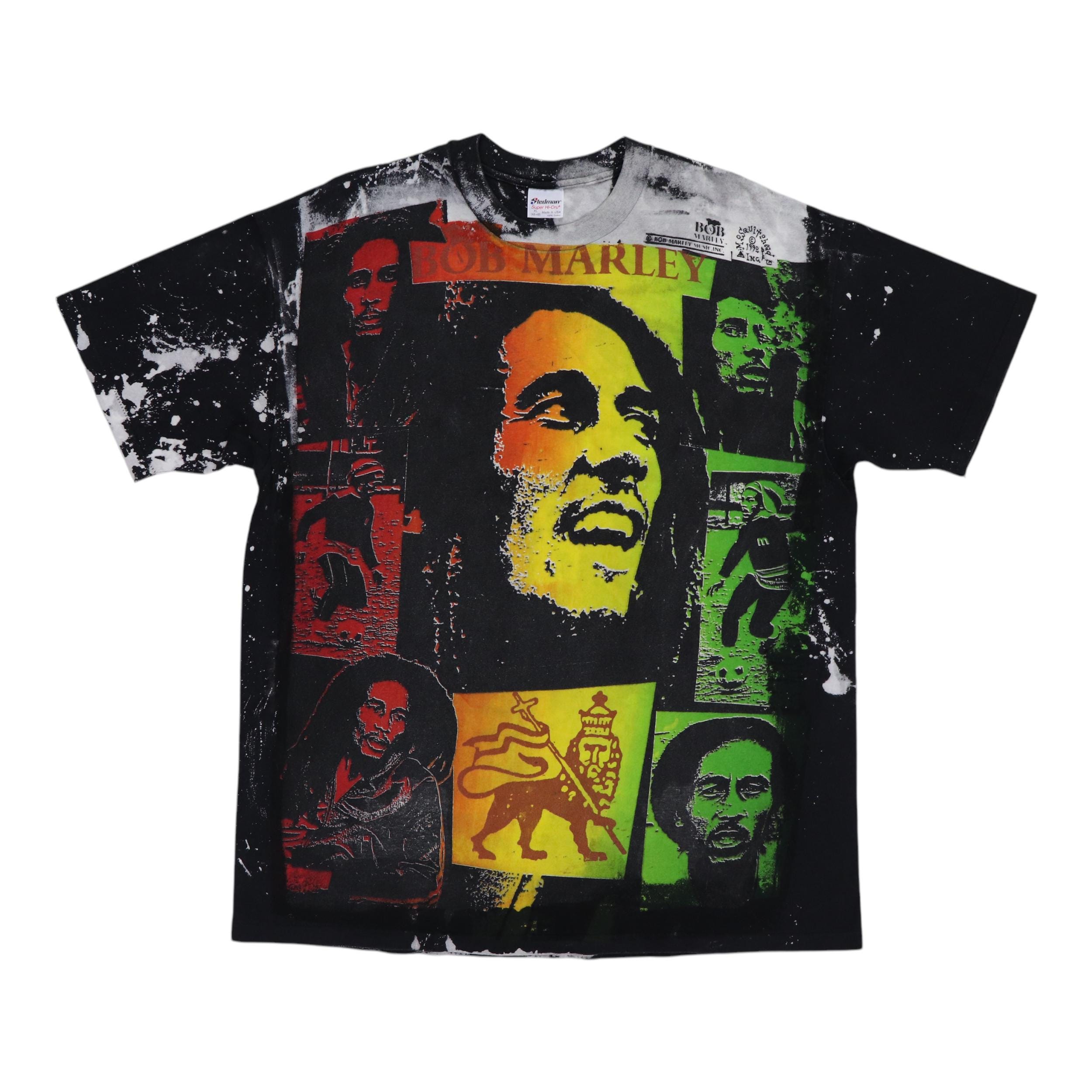 Vintage 1990 Bob Marley Mosquitohead Shirt, 90s Vintage Graphic