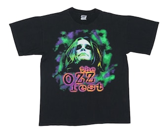 Vintage 1991 Ozzy Osbourne Cross Graphic T-shirt / Band Tee