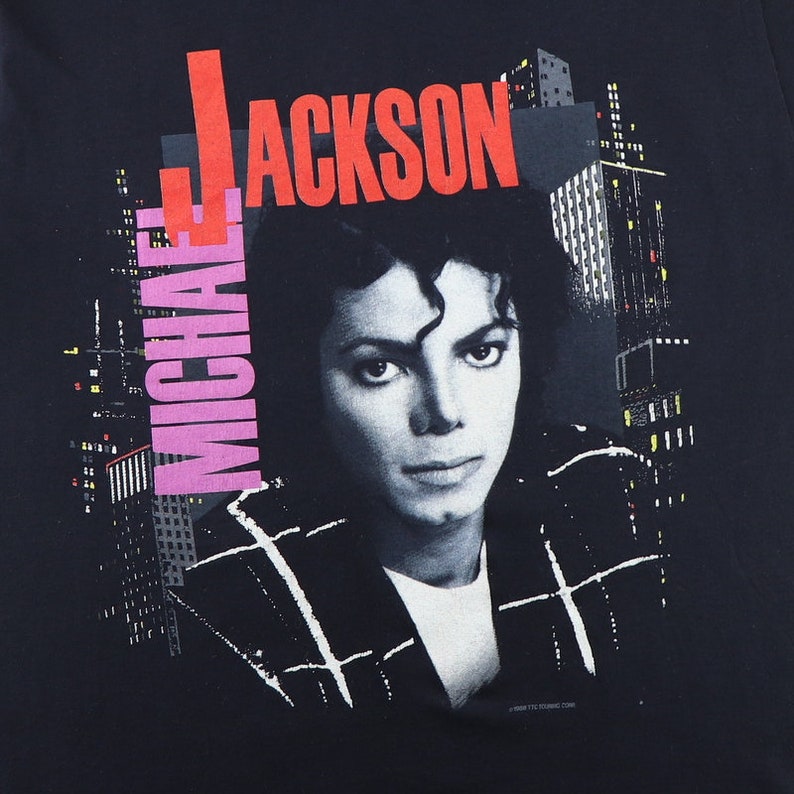 Vintage 1988 Michael Jackson Bad Tour Shirt | Etsy
