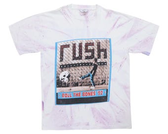 Vintage 90s RUSH Roll the Bones Single Stitch Paper Thin