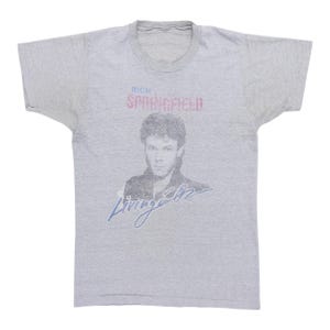 Maglietta vintage del 1983 di Rick Springfield Living In Oz World Tour
