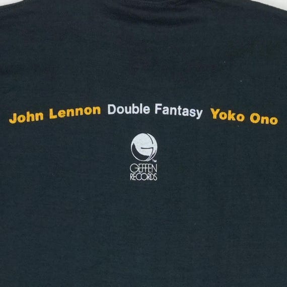 Vintage 1980 John Lennon Yoko Ono Double Fantasy Promo Shirt, 80s