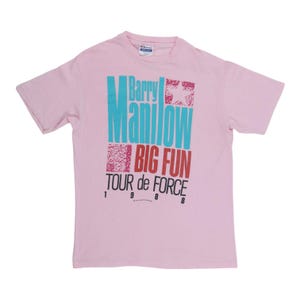 vintage 1988 Barry Manilow Big Fun Tour De Force Shirt Size: Large