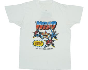 Original Vintage THE WHO 1989 Tour T SHIRT Paper Thin Burnout - Etsy