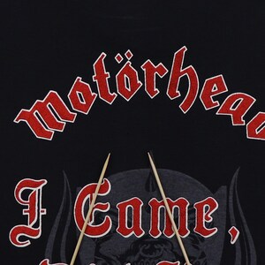 Vintage 1986 motorhead orgasmatron i came did you shirt image 9