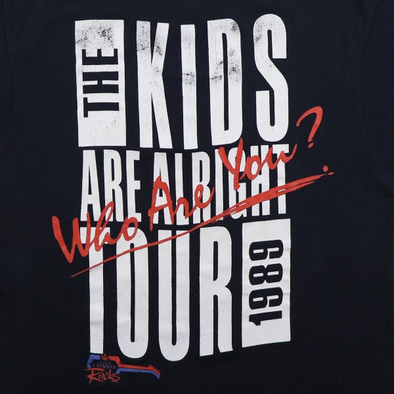 VINTAGE - 【1989】 The who THE KIDS ARE ALRIGHT TOUR Vintage The Who, The Kids Are Alright Tour 1989, Celebrating