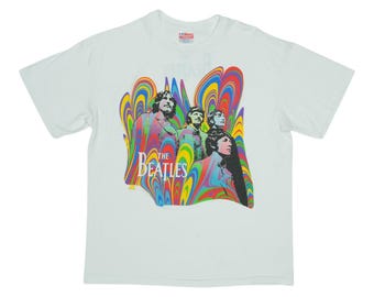 Vintage 90's the Beatles Rubber Soul Album Portrait Tee Size Large