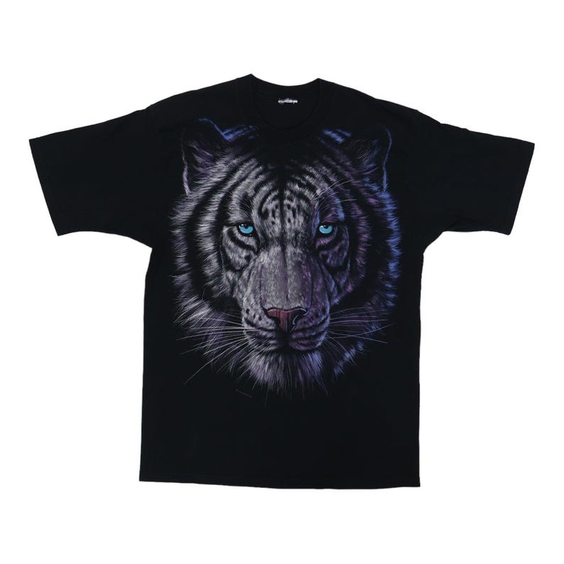 vintage 1998 Tiger Liquid Blue Shirt Size: 24" image 1