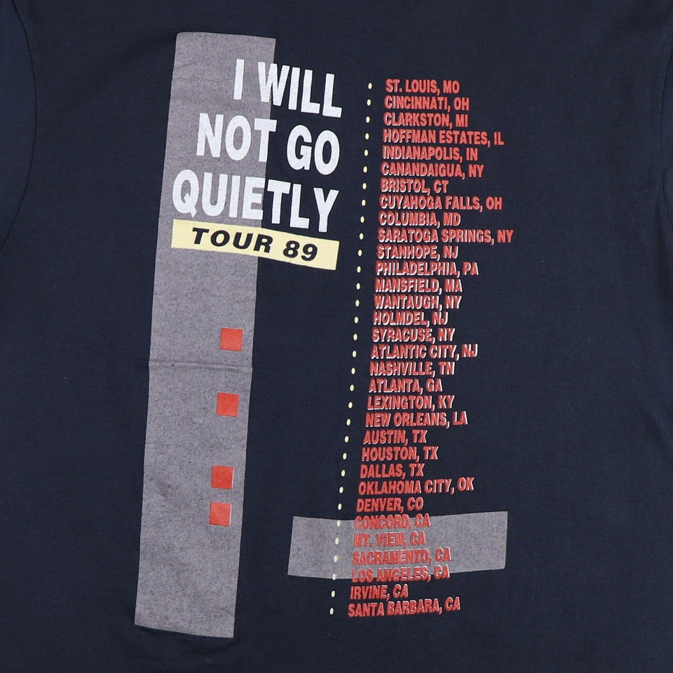 Don Henley I Will Not Go Quietly Vintage 1989 Don Henley I Will Not Go Quietly Tour Shirt sold by