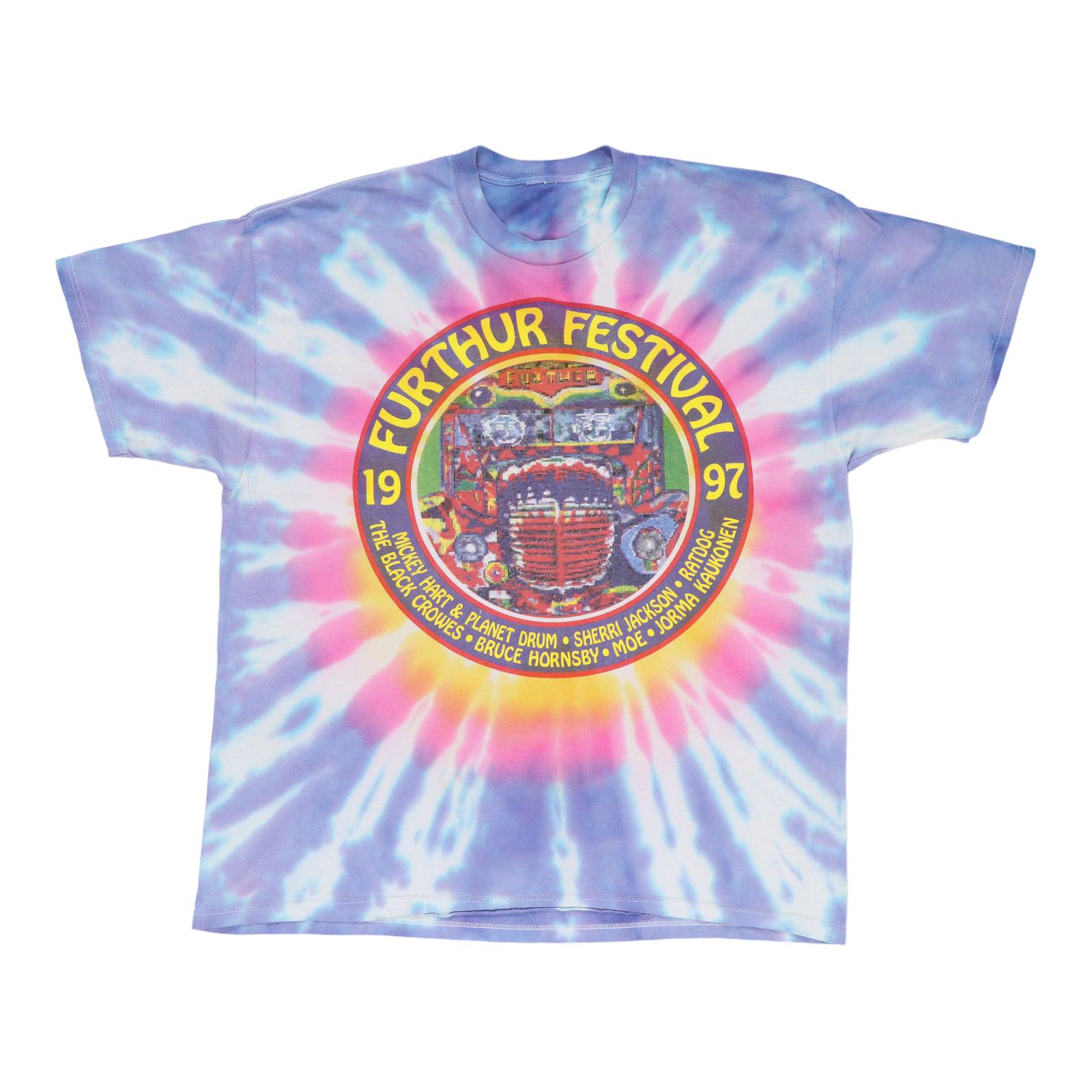 Vintage 1997 Further Festival Tour Tie Dye Shirt - Etsy