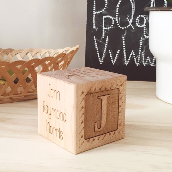 baby MEMORIAL BLOCK - personalized wooden keepsake to remember infant loss, baby bereavement gift, in memory of child