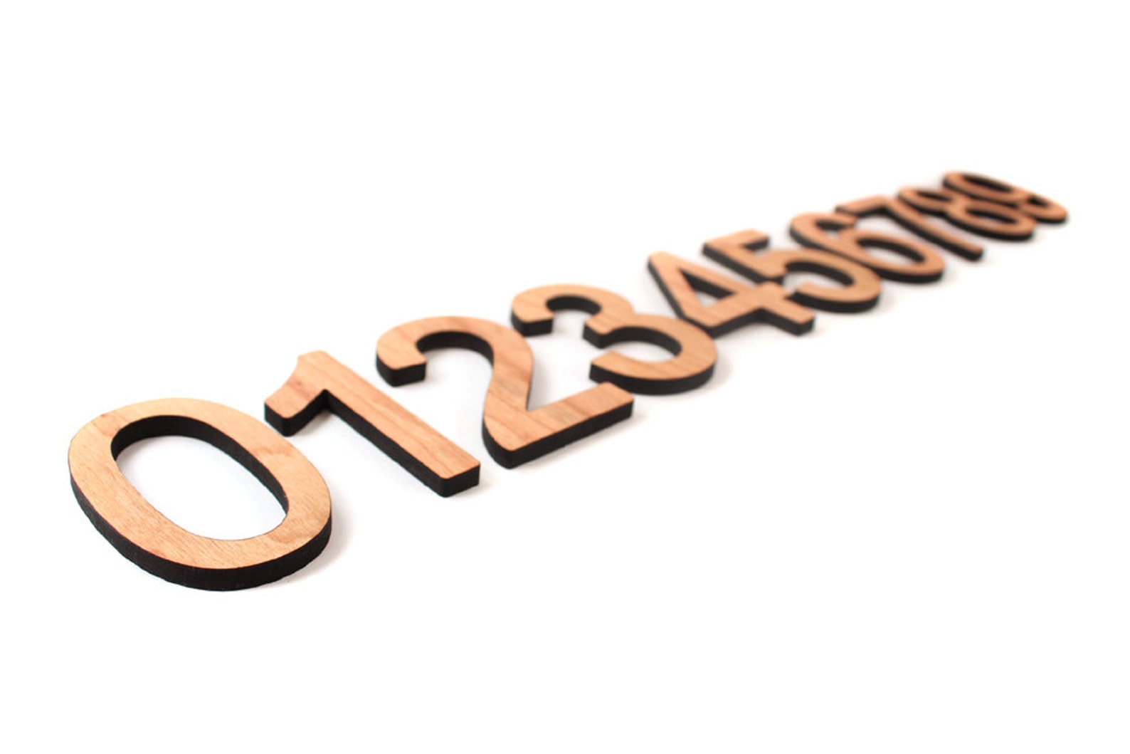 Wooden Numbers Set Set of 10 Cutout Wood Numbers a Movable Etsy