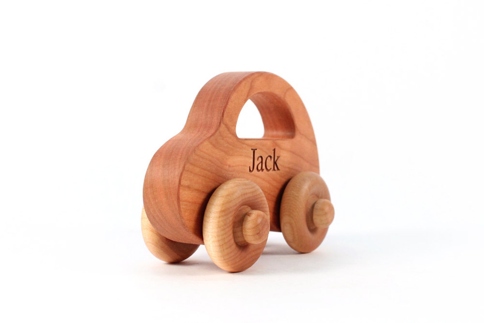 Natural LOVE BUG Car a Personalized Wooden Toy Handcrafted Etsy