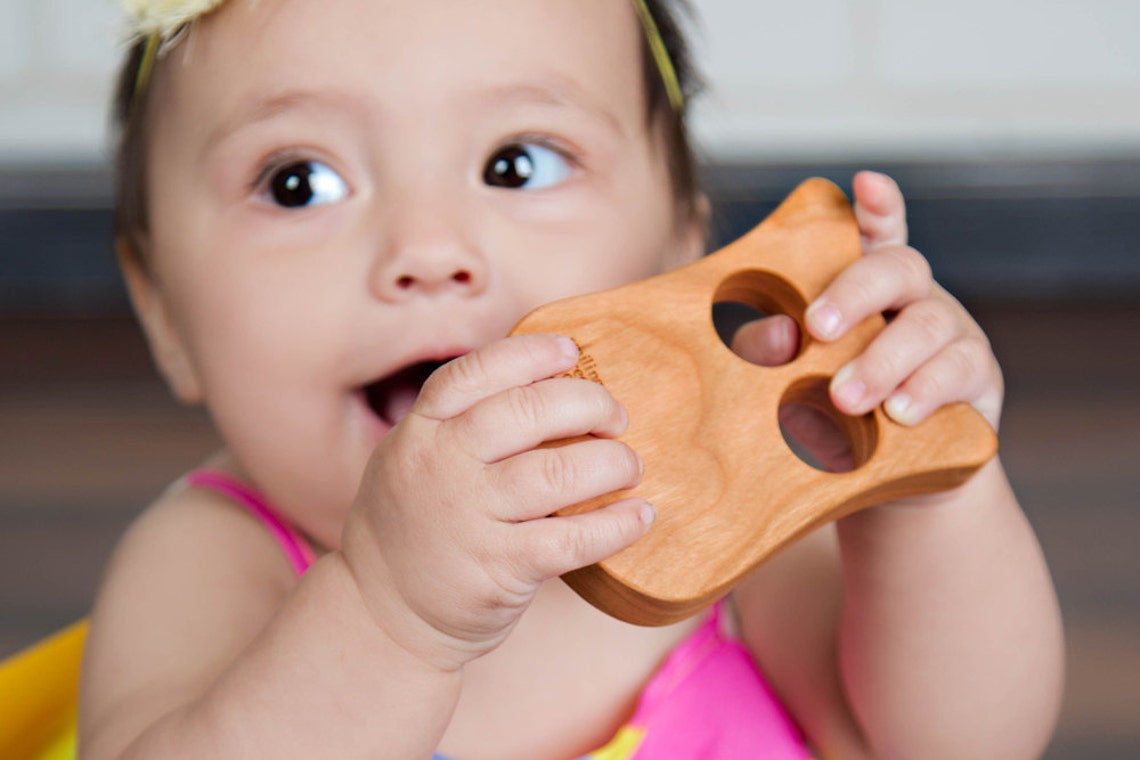 Organic Cross RATTLE a Natural Wooden Baptismal Gift for Boy Etsy