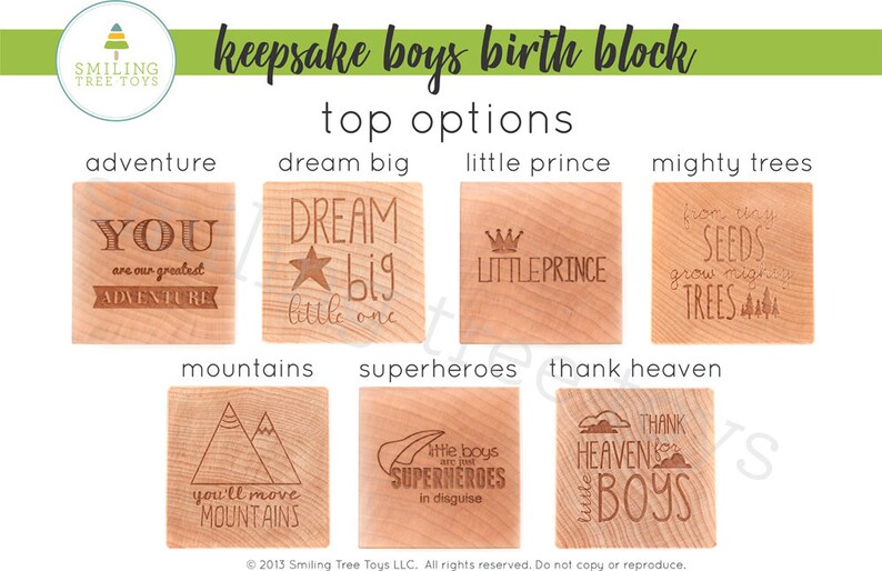 personalized BOY BIRTH BLOCK a solid hardwood keepsake block for baby, heirloom gift with birth details, extra large, six sides engraved image 6