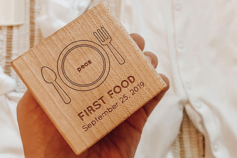 Year of Firsts Keepsake Wooden Block Personalized Milestones - Etsy