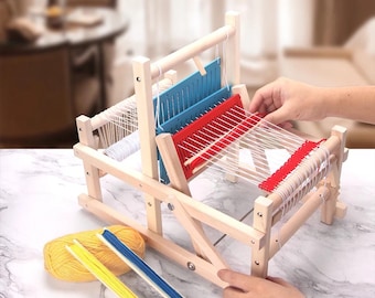 Mini telar de madera: herramienta artesanal para principiantes