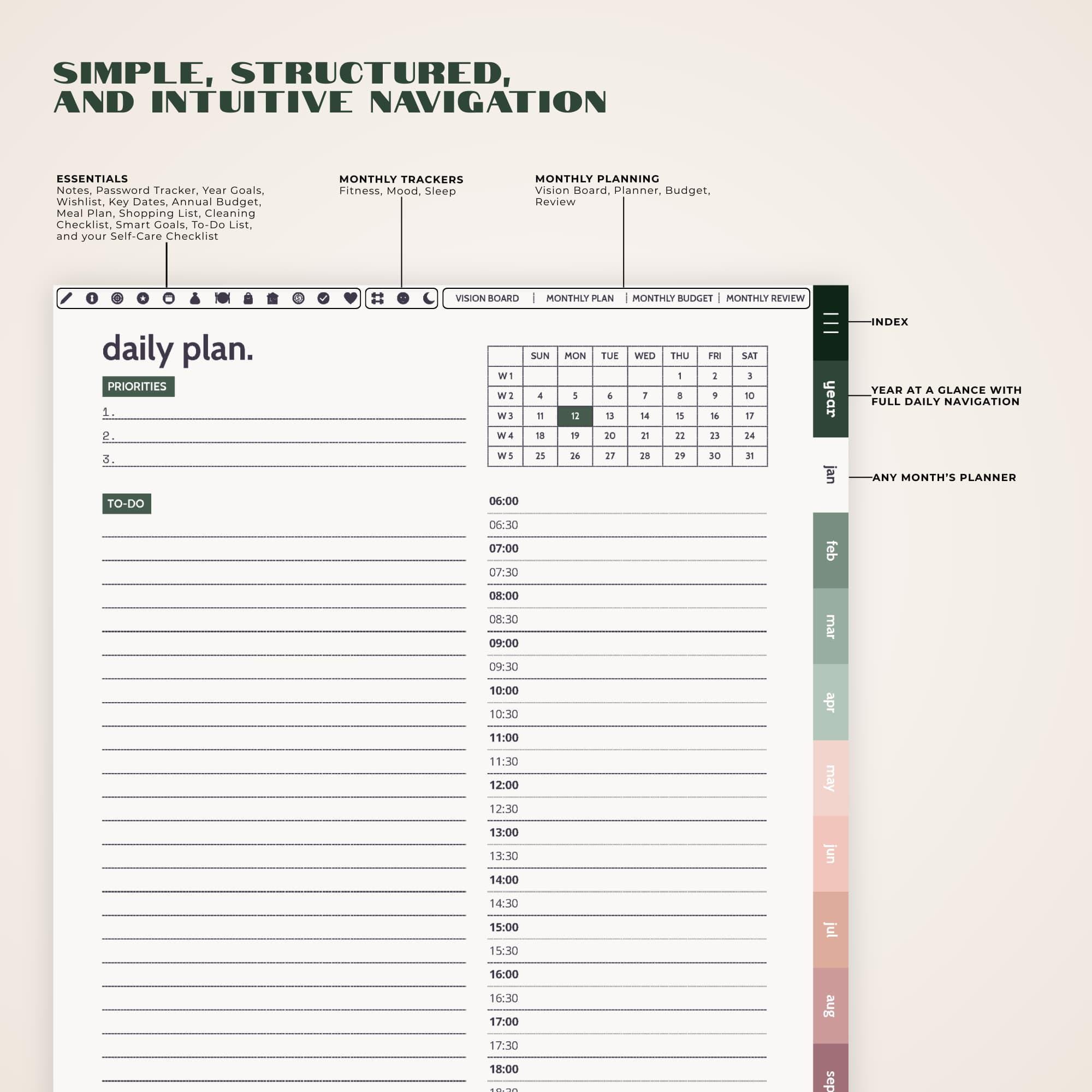 ADHD Digital Planner 2026 | Dated Notebook for Ipad, Android and ...