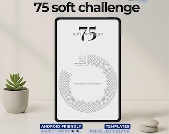75 Rastreador de retos suaves / Planificador de hábitos para Android (Descarga digital)