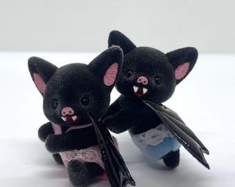 Custom Sylvanian Families Baby Bat Set with Mini Car – Set 2 Baby Bats – Unique Collectible Gift!