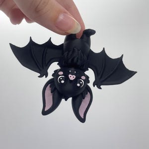 Kawaii Bat Figurine | Handmade Gothic Miniature Creature