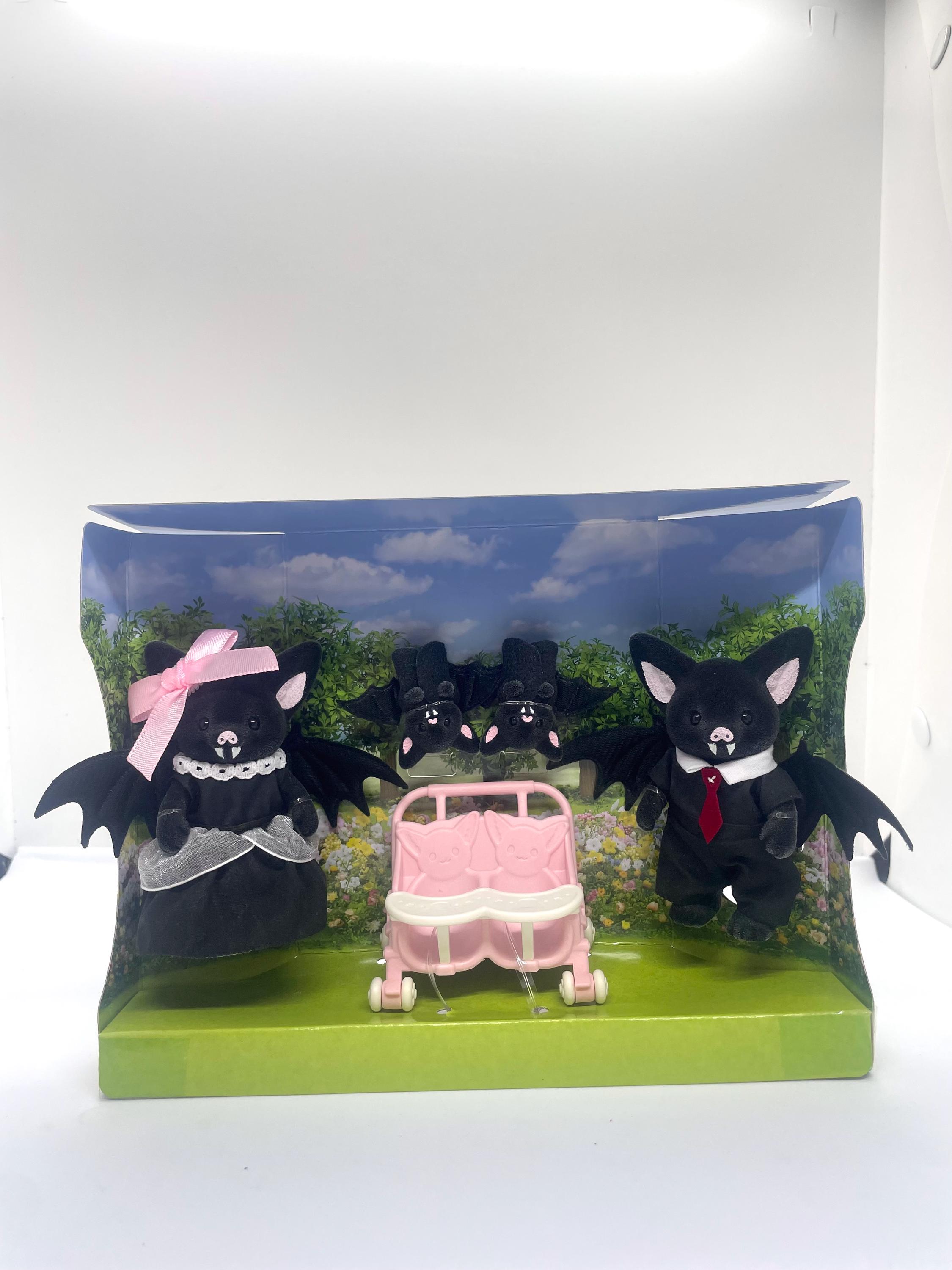 黒のコウモリ一家 - カスタム ユニークで魅力的なコウモリ一家