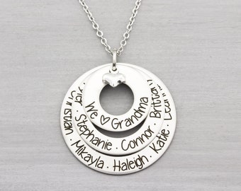 Personalized Grandmother Jewelry - Etsy